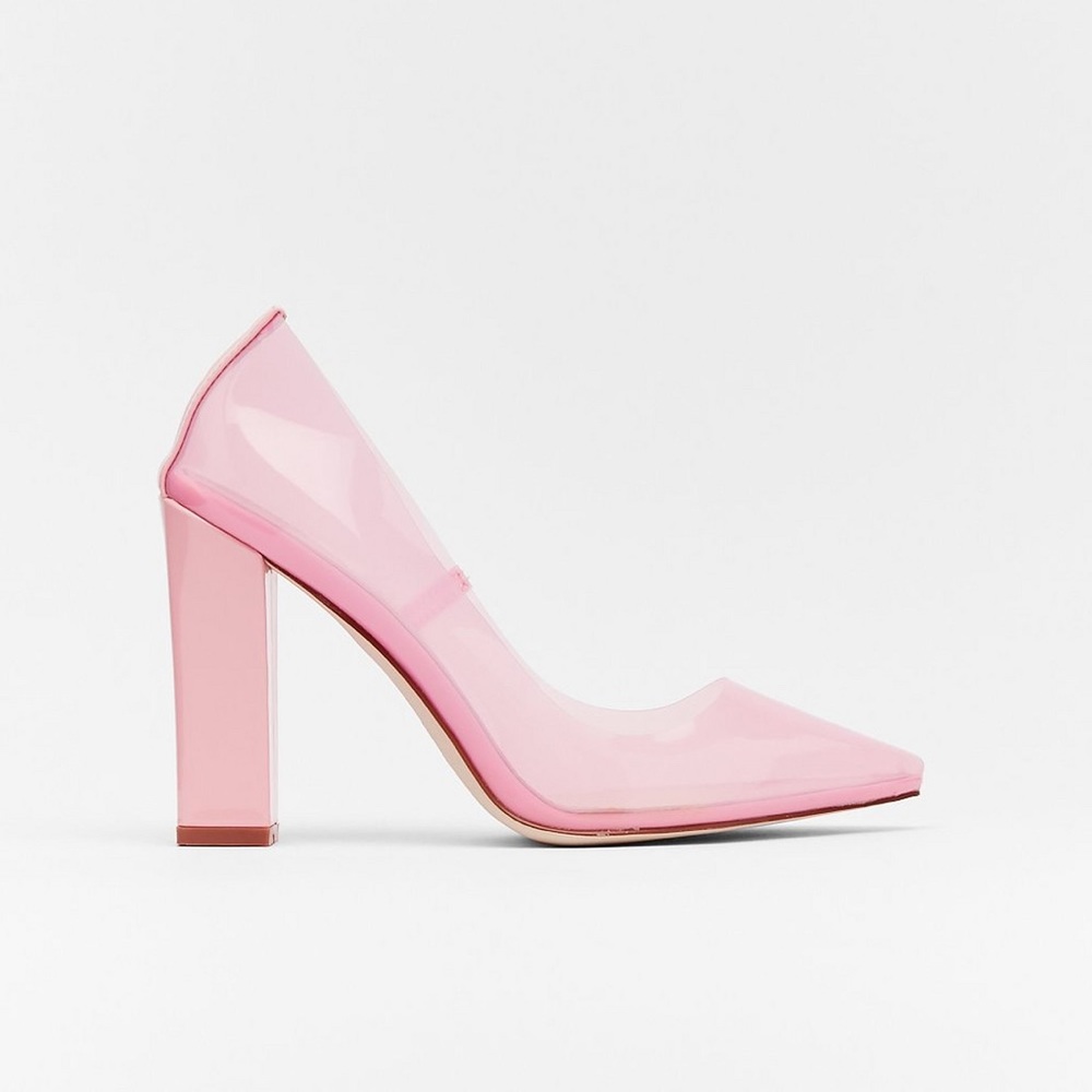 Nasty Gal SOLD OUT Barbie Girl Clear Court Heel - Picture 2 of 8